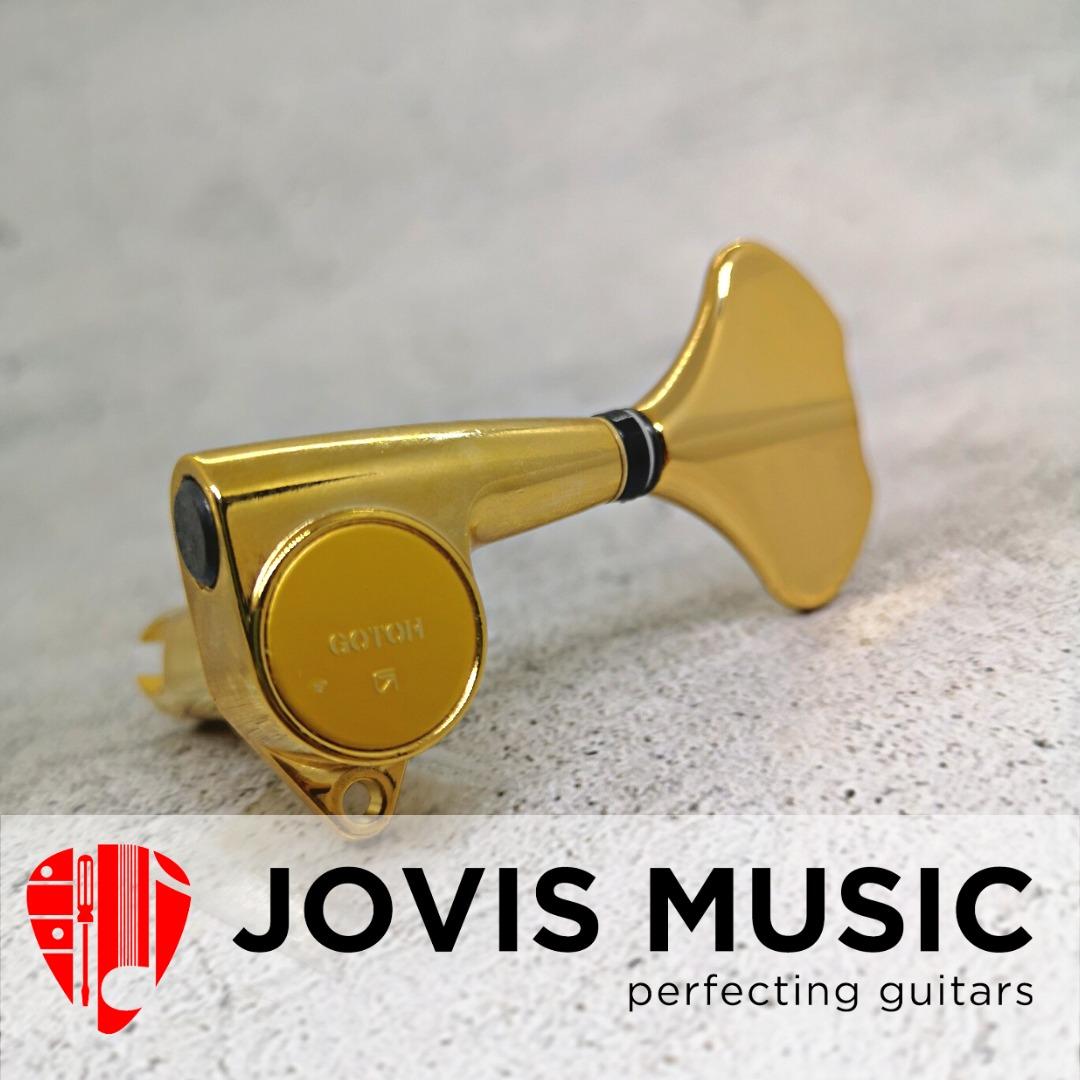 GOTOH GB707 Gold 5 In Line Compact Bass Tuning Machines Heads Part Accessories Tuner JOVIS MUSIC