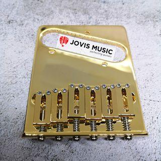 GOTOH GTC201 Gold - Fixed Hardtail Bridge for Telecaster Guitar - Jovis Music (Ready Stock)