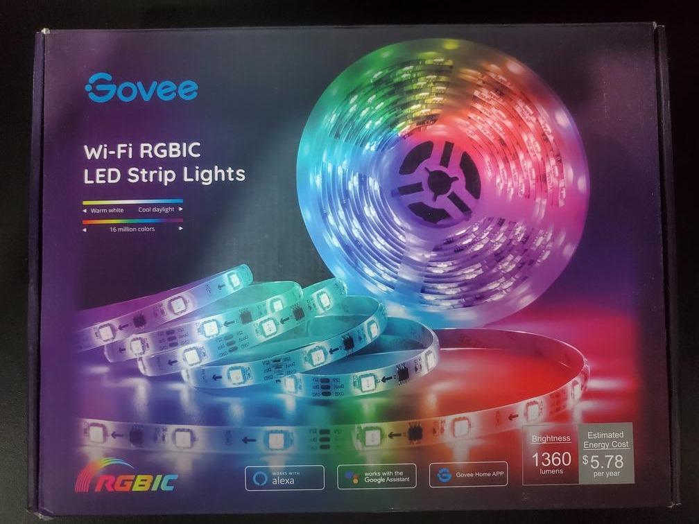 Govee 32.8 ft led strip 2024 lights works with alexa google home