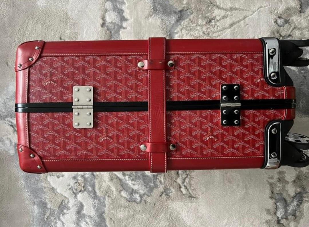 Cheap Goyard Red Goyardine Canvas And Leather Bourget PM Trolley For Men -  Official Site - Goyard Sales Shop 