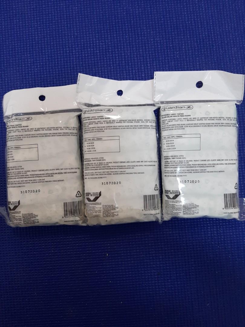 3packets Guardian Disposable Ladies Panties / Seluar Dalam Wanita Buang