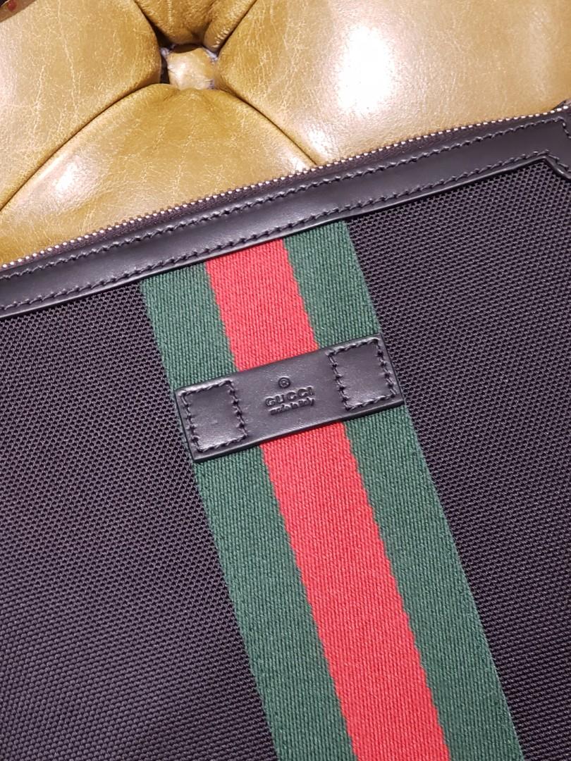 英國代購英國直送Men or Women GUCCI Shoulder Bag Nylon Black NEW