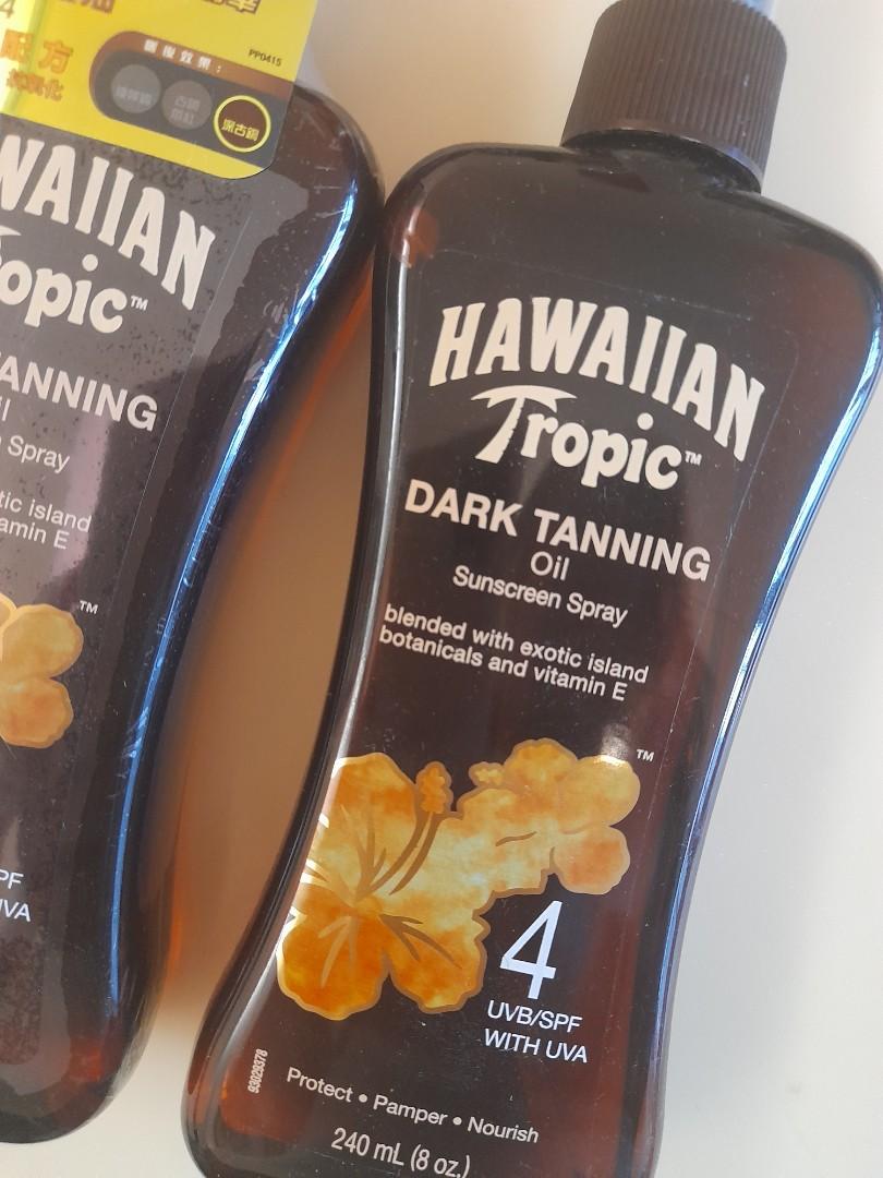 Hawaiian Tropic Dark Tanning Oil Sunscreen Spray SPF4 古銅助曬油 黑鬼油 太陽油 曬黑油
