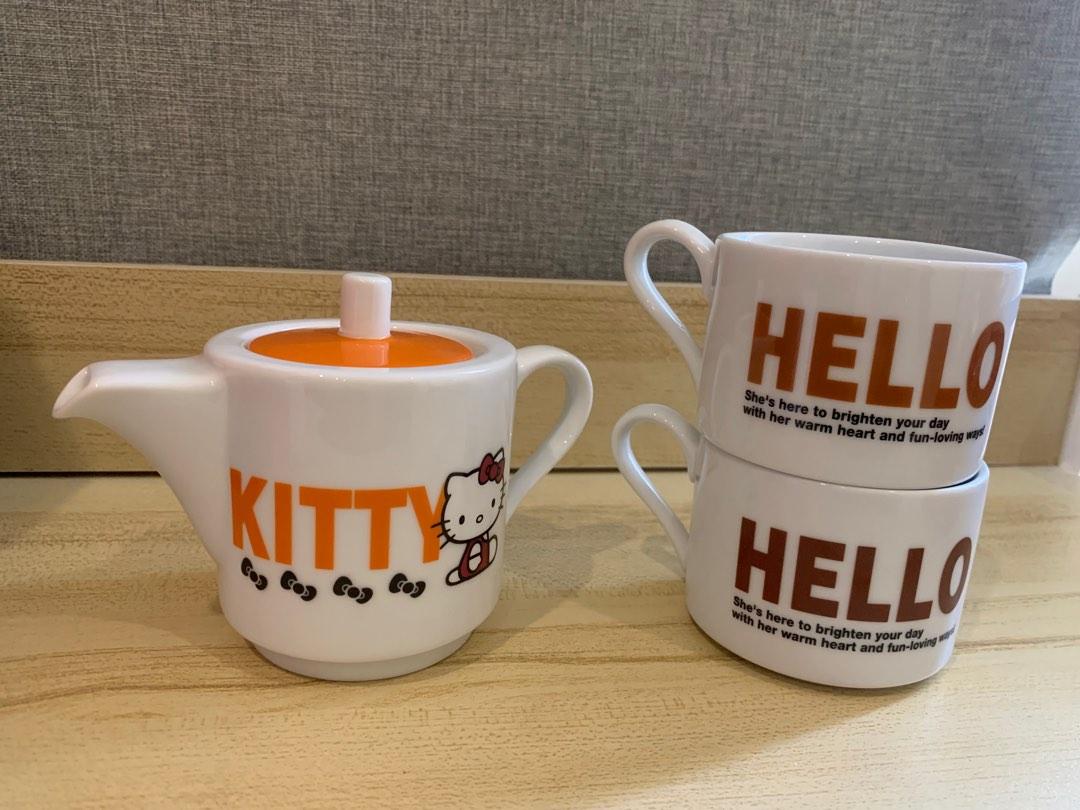 Hello Kitty 2008 Ceramic Tea Set (Teapot with 2 Cups) (Category: Coffee & Tea Tableware) located in Quezon City. Submitted by littlecerberusshop (Listing ID 1194207356, Image 1). Description: FIXED PRICE Original Sanrio with sanrio markings one each ceramic 3 pc set Items as seen in photos Delivery fees care of Buyer.