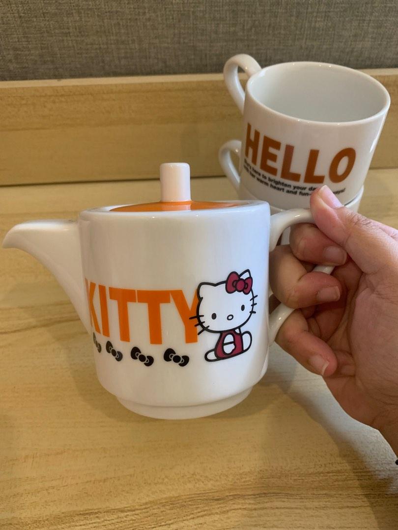 Hello Kitty 2008 Ceramic Tea Set (Teapot with 2 Cups) (Category: Coffee & Tea Tableware) located in Quezon City. Submitted by littlecerberusshop (Listing ID 1194207356, Image 2). Description: FIXED PRICE Original Sanrio with sanrio markings one each ceramic 3 pc set Items as seen in photos Delivery fees care of Buyer.