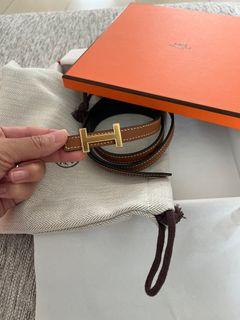 BNIB - Hermes Belt (Reversible Black and Gold) - 13MM