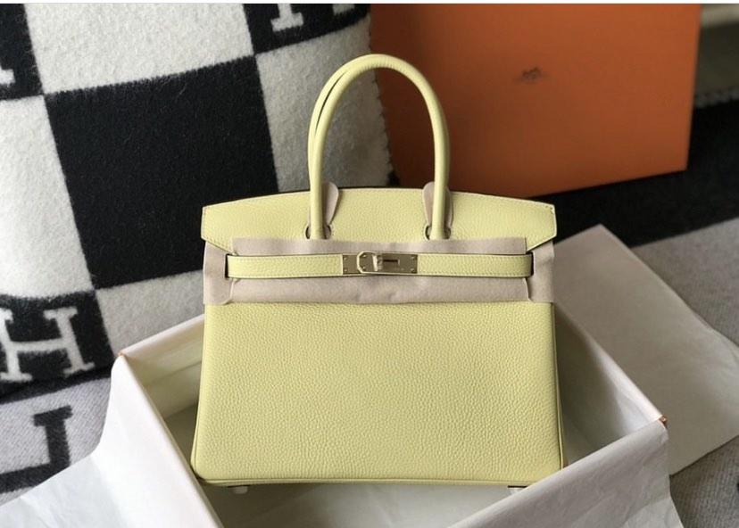 Yellow birkin sales