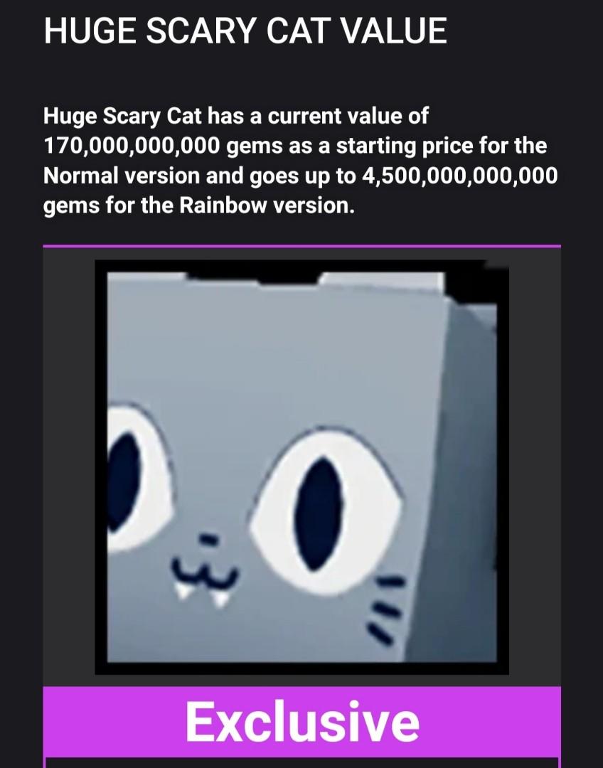 HUGE SCARY CAT PSX PET SIMULATOR, Video Gaming, Video Games, Others
