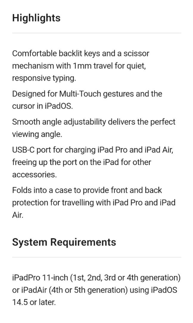 iPad Magic Keyboard, Computers & Tech, Parts & Accessories, Other