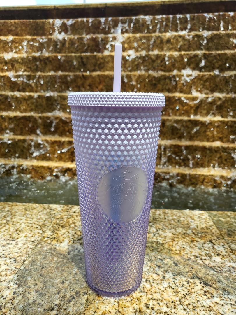 Iridescent Purple Starbucks Tumbler, Furniture & Home Living