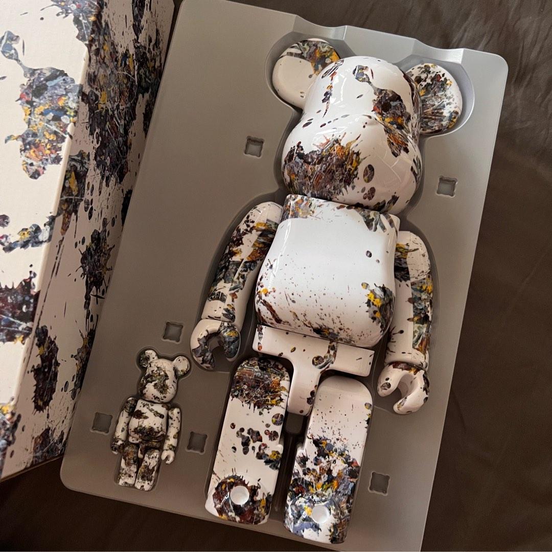 BE@RBRICK Jackson Pollock STUDIO CHROME
