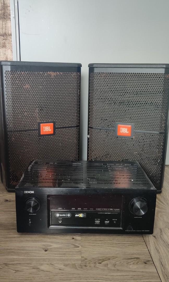 JBL speakers and Denon mixer, 音響器材, Soundbar、揚聲器、藍牙喇叭、耳擴 Carousell