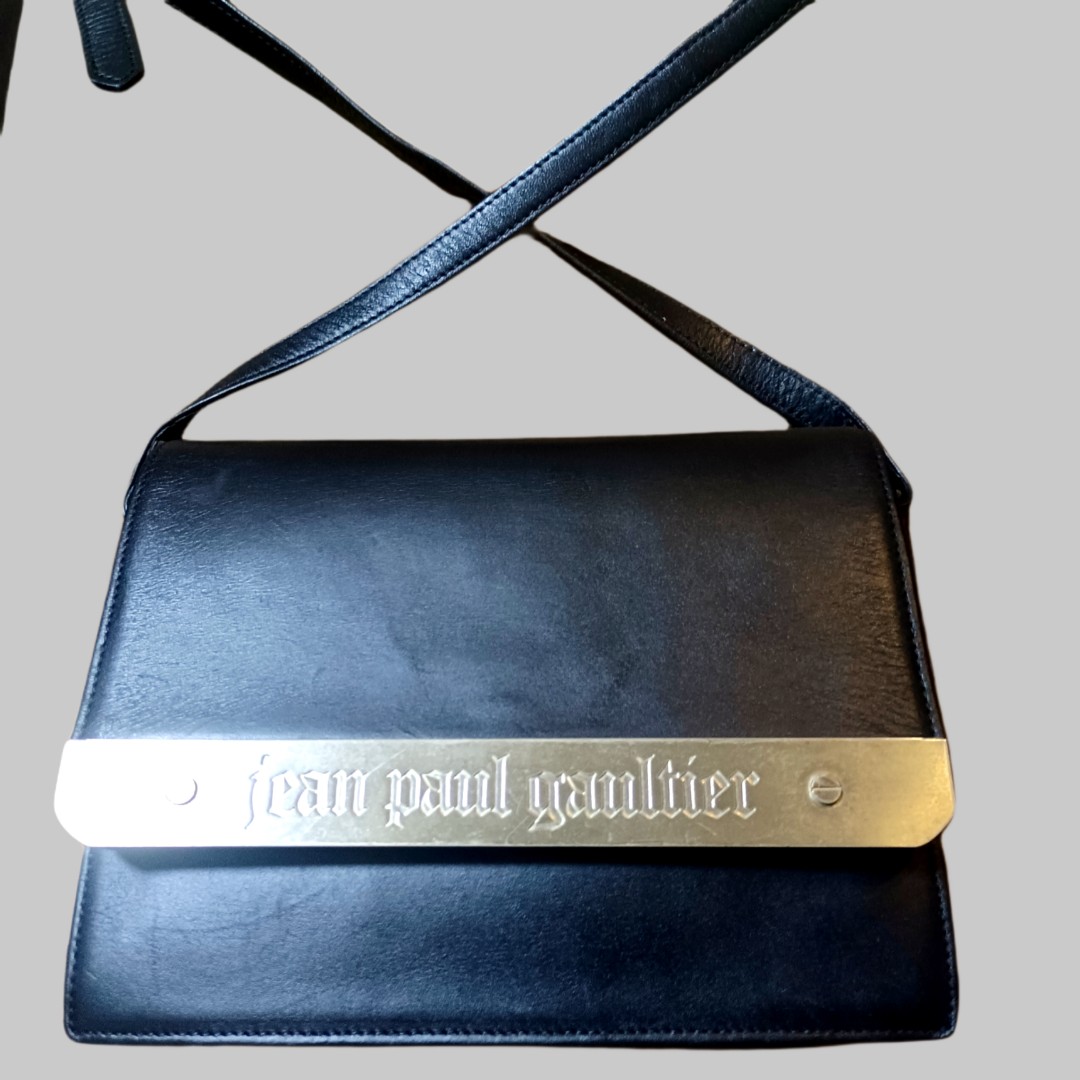 jean paul gaultier メタルプレートショルダーバッグ-