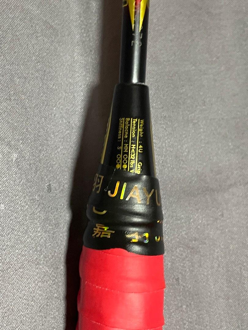 Jia Yu TFTY badminton racket in red, Sports Equipment, Other Sports ...