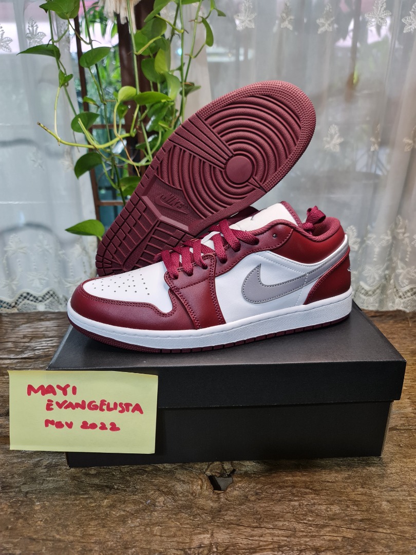 bordeaux jordan 1 low