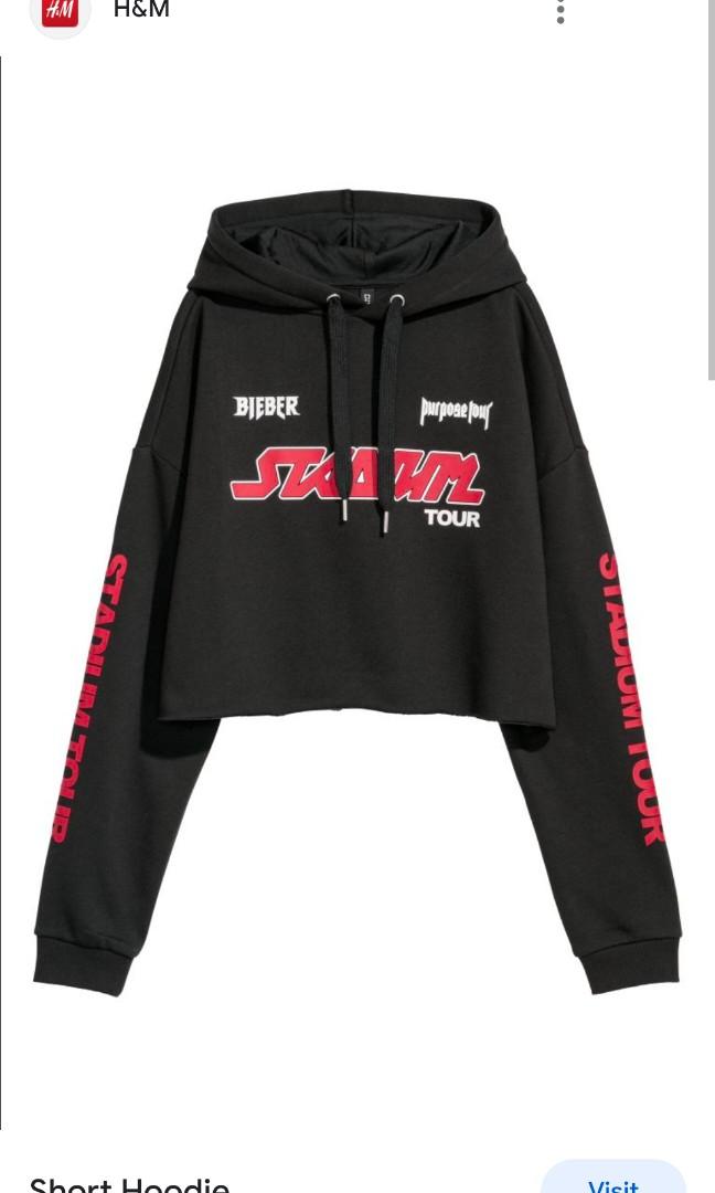 Justin bieber cropped hoodie online