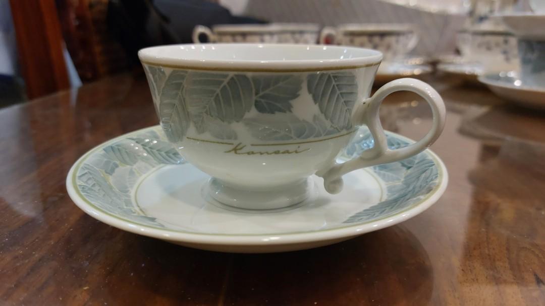 Kansai Fine China Tea Cup & Saucer Set of 5, Furniture & Home Living
