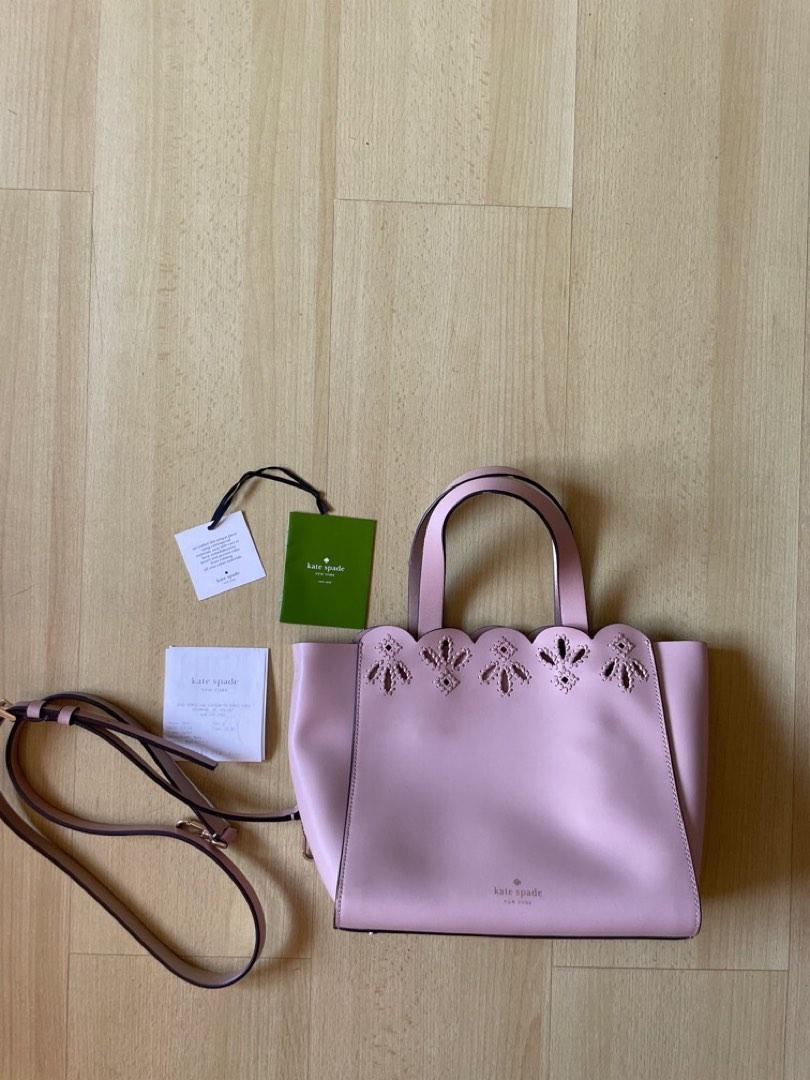 Kate Spade Blush Pink Leather Bag with Strap (Category: Cross-body Bags) located in Quezon City. Submitted by spottedstuff (Listing ID 1194213273, Image 2). Description: Comes with receipt, tags and care card Light signs of usage Price still negotiable Rfs: not using it anymore .
