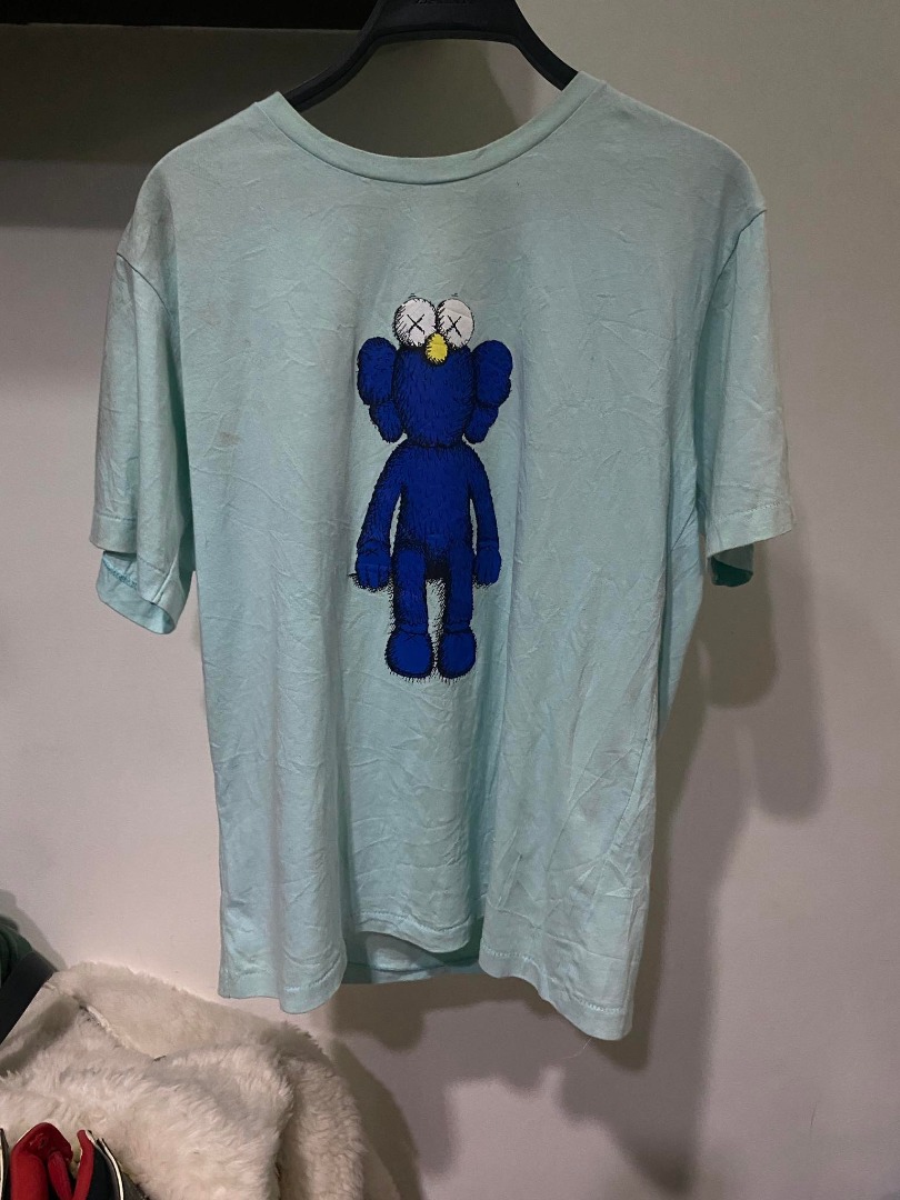 T-shirt Kaws X Uniqlo BFF Rayé Bleu Taille XXXL - Edition Rare épuisée, Neuf Avec étiquettes, Collector