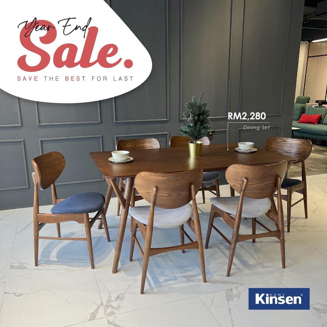 Kinsen Dining Table Only, Furniture & Home Living, Furniture, Tables