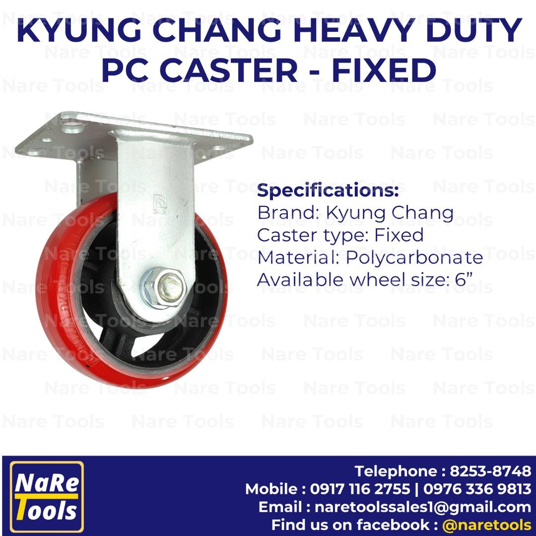 Kyung Chang Heavy Duty PC Caster - Fixed, Commercial & Industrial ...