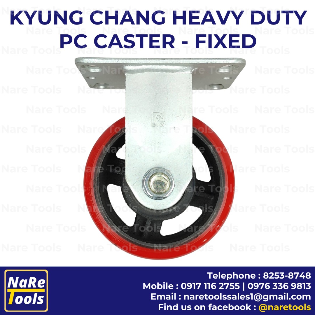 Kyung Chang Heavy Duty PC Caster - Fixed, Commercial & Industrial ...
