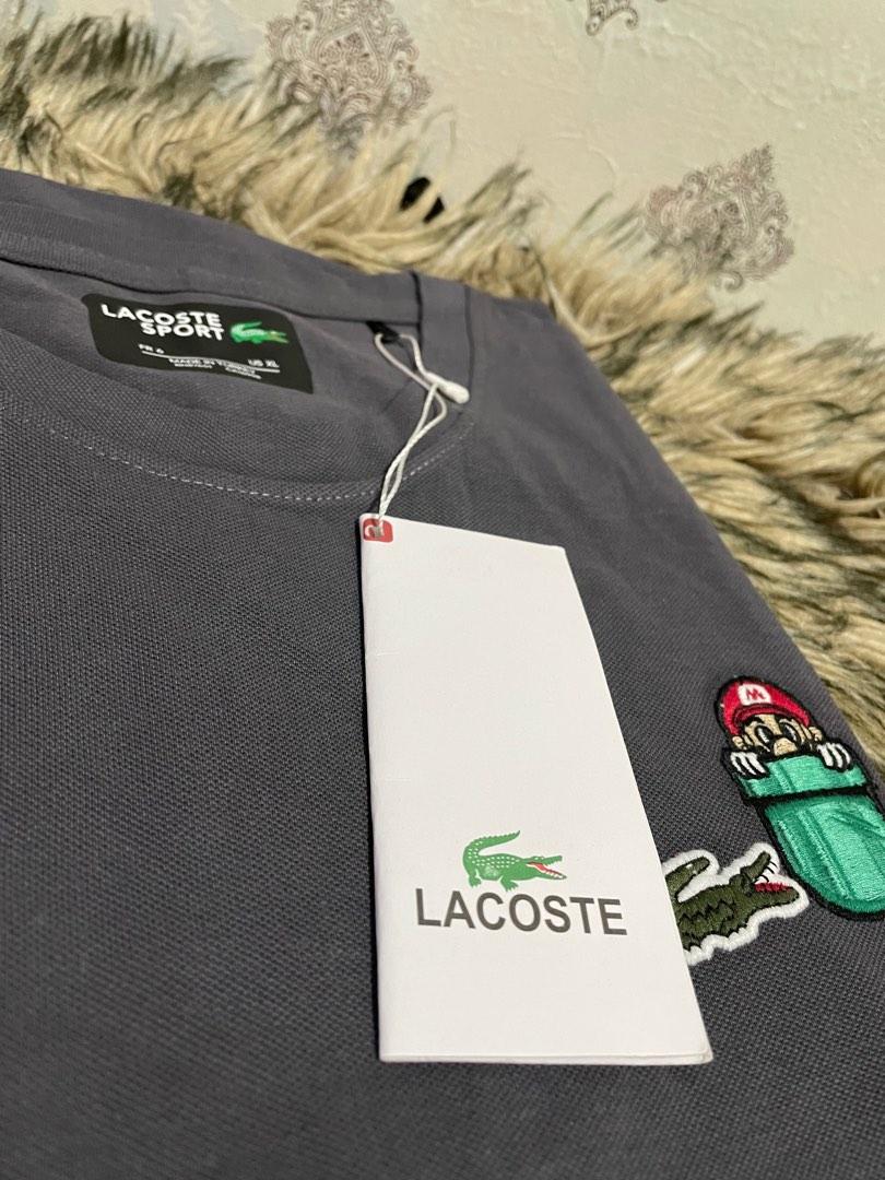 Lacoste Tshirt Mario Bros Collaboration, Men's Fashion, Tops & Sets ...