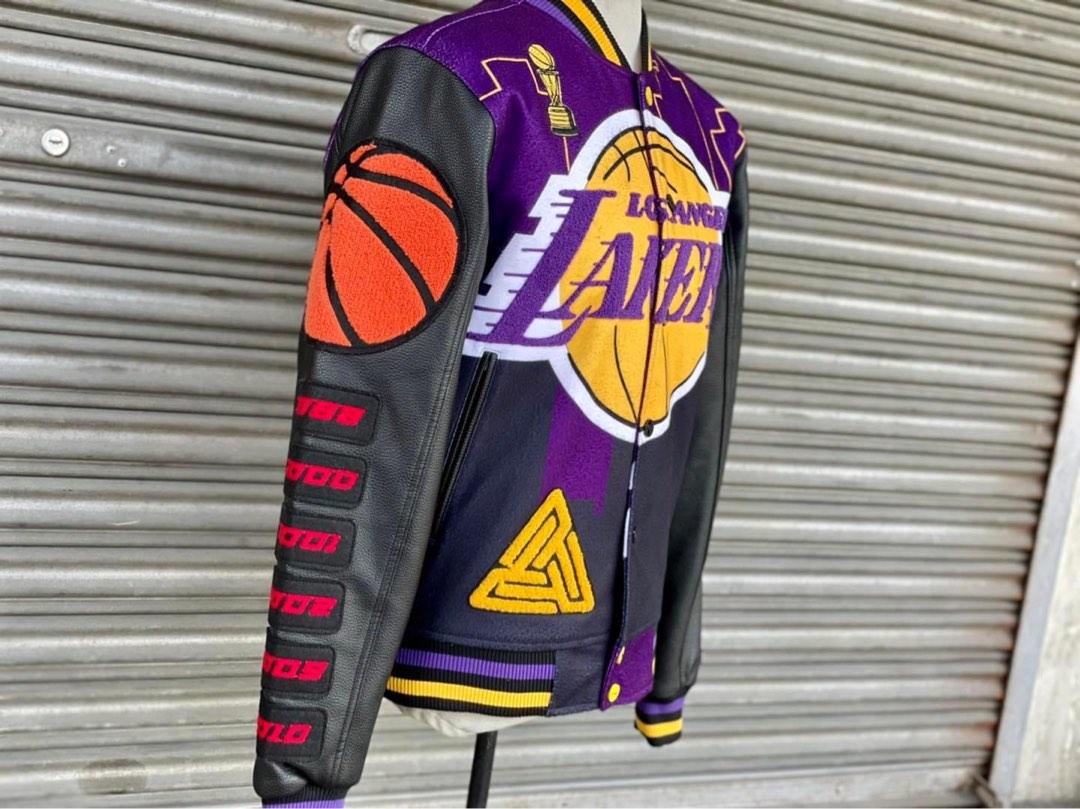 Varsity Los Angeles Black Pyramid Lakers Jacket - HJacket