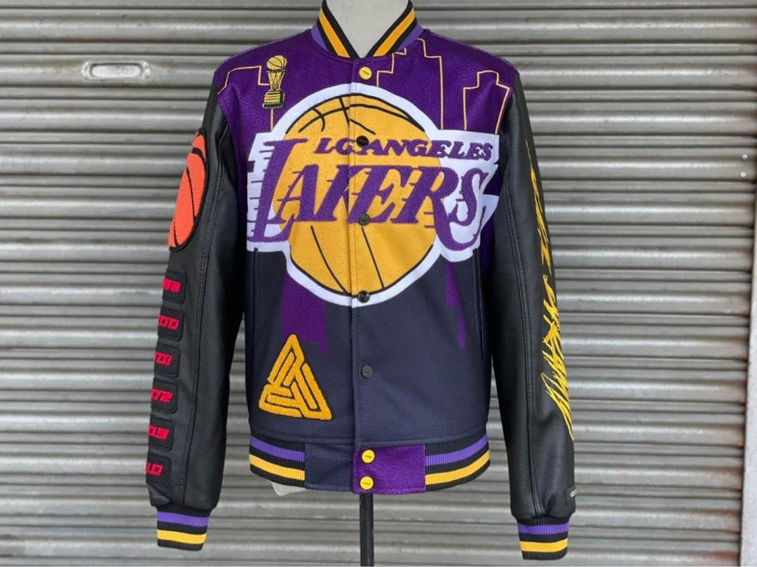 Lakers black pyramid jacket store