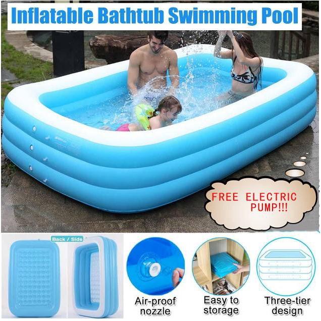 Large adult indoor family swimming pool rectangle fishing pool large child  inflatable children pool export baby swimming pool