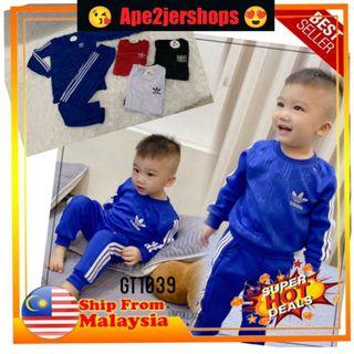 LONG SLEEVE + PANT PYJAMAS PLAYSET SPORTSET BABY GIRL BOY UNISEX KIDS JERSEY 6-10YEARS (CODE GT1039)