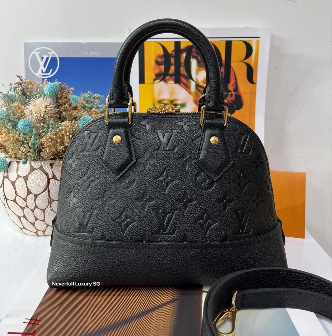 Louis Vuitton Black Empriente Leather Alma BB Bag - AGL1400