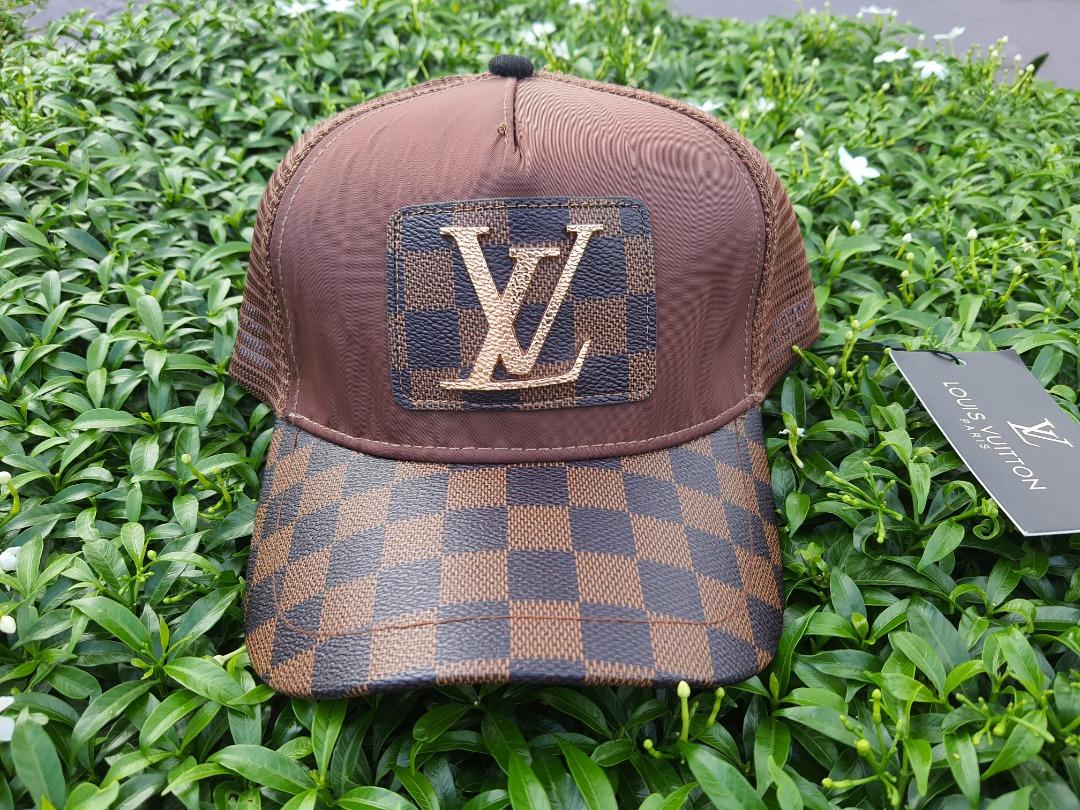 Louis Vuitton LV Black mesh snapback Cap