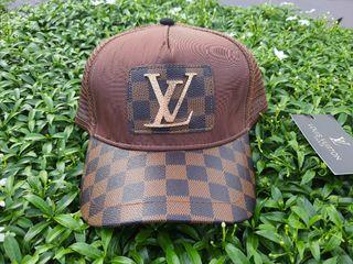 LOUIS VUITTON cap MP3117 Tourist vs Purist Virgil Abloh  cotton/Calfskin/Nylon Black mens Used