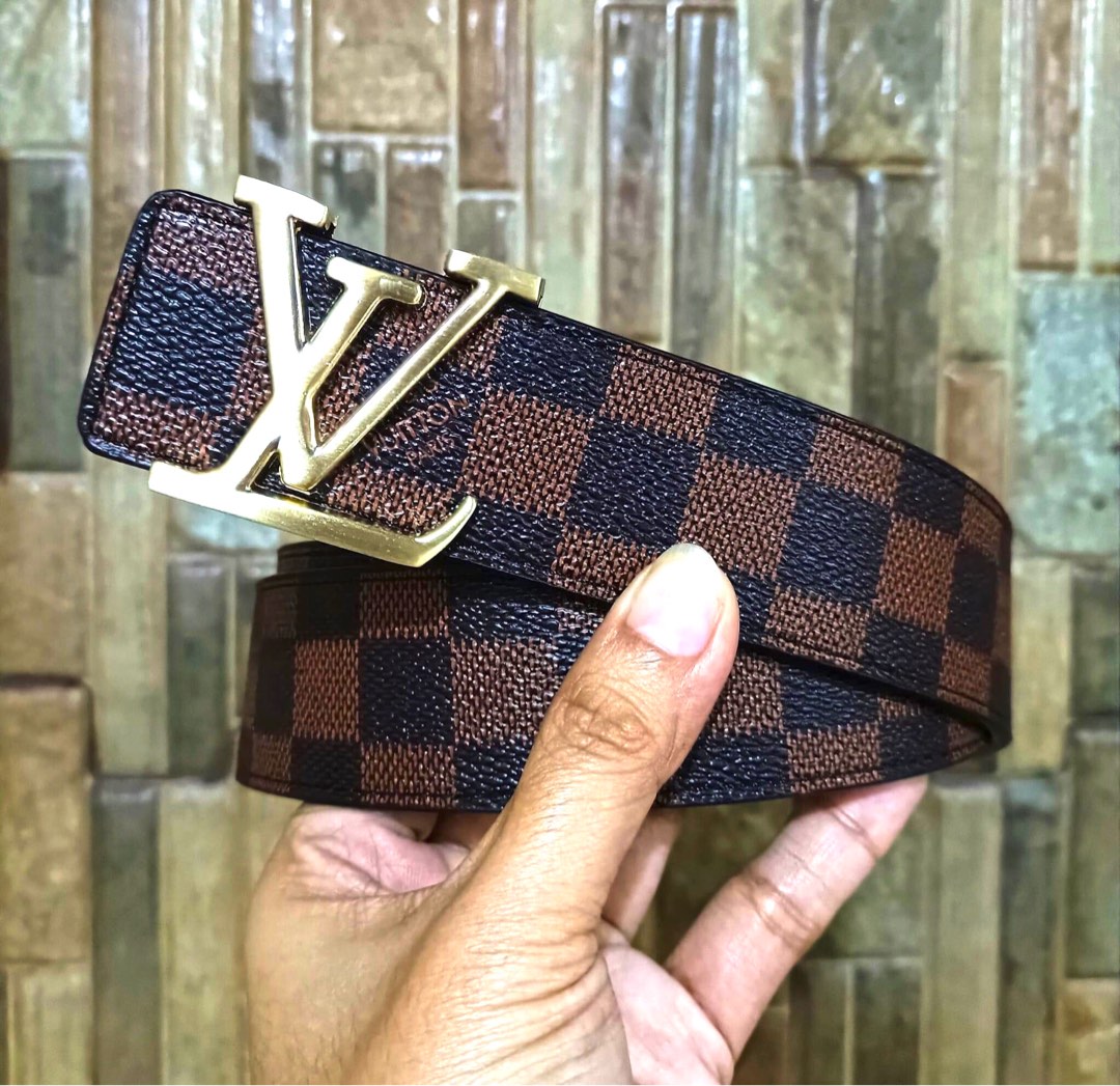 Louis Vuitton LV Pyramide Glitter Reversible Belt