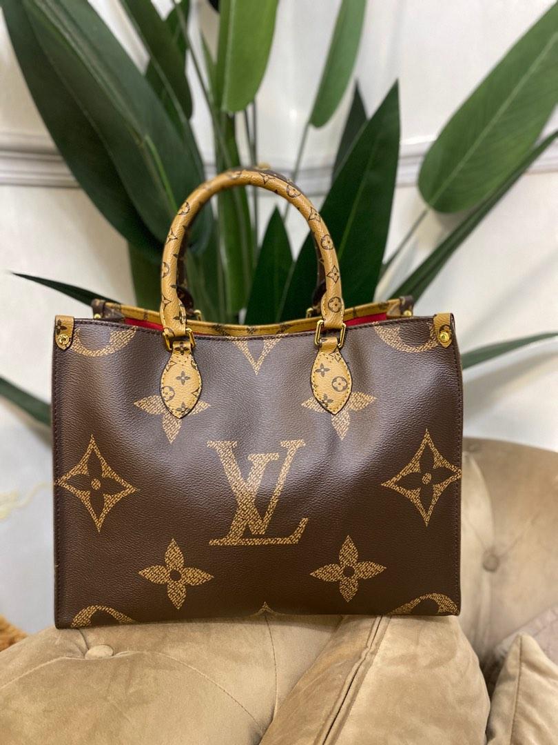 Fashion Handbag/Bags/Wallets Louis Vuitton Onthego Monogram Raffia In Black  M57723 Size 35x27x14cm. - Bags & Luggage, Facebook Marketplace