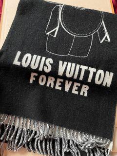 Authentic Louis Vuitton 100% Cashmere Jhelam Scarf With 