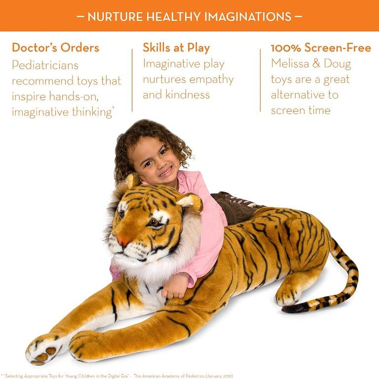 Melissa and doug stuffed tiger deals