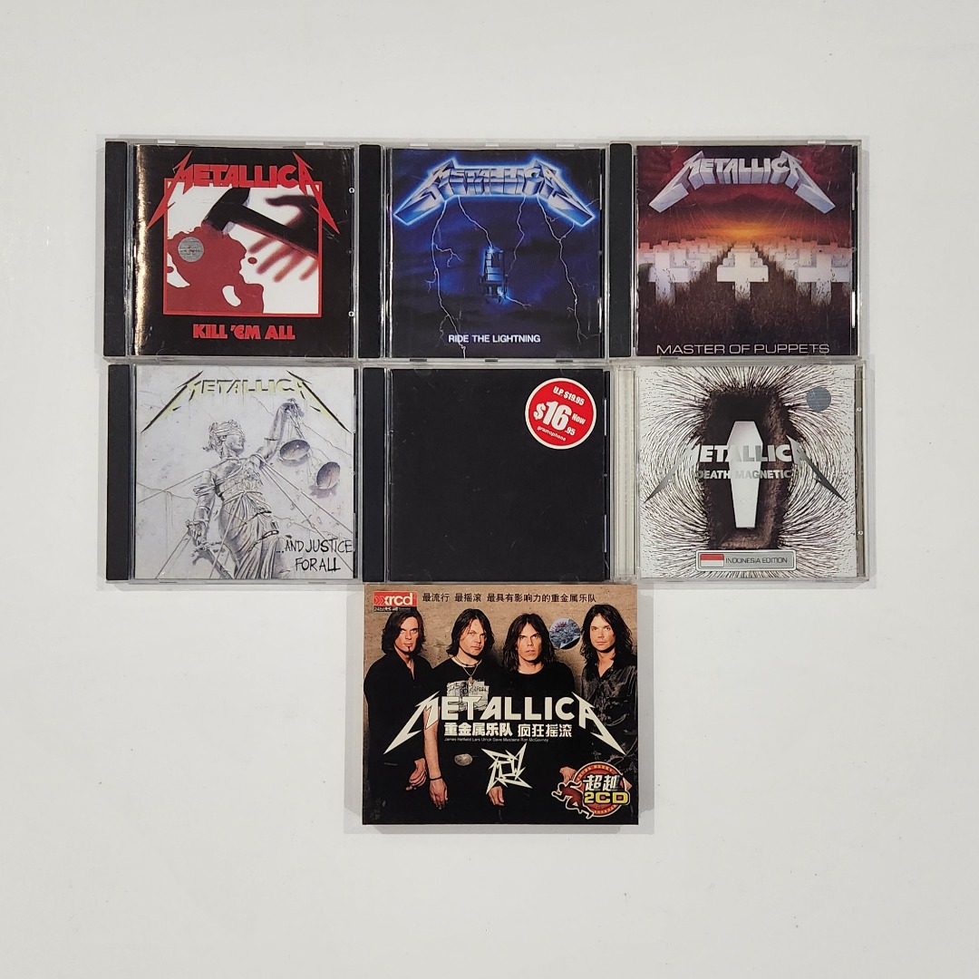 METALLICA Lot set CDs kill em all master of puppets ride the lightning +  JAPAN