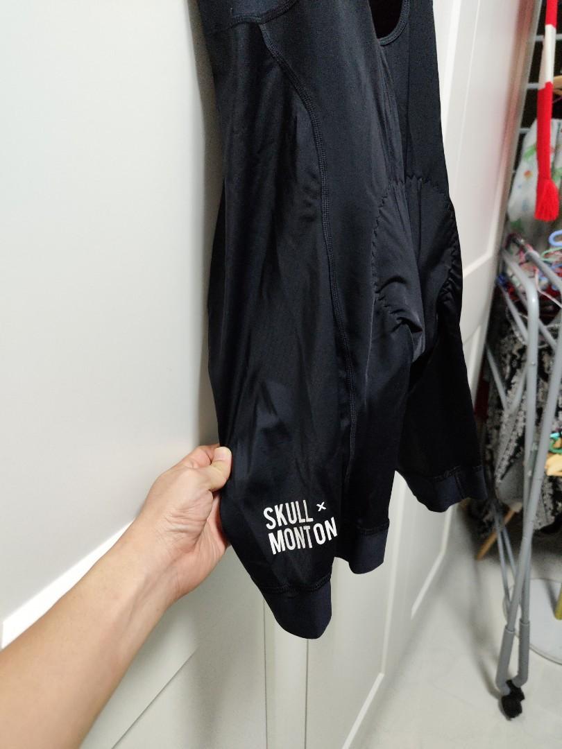 Monton Bib Shorts Skull edition, Sports Equipment, Bicycles & Parts