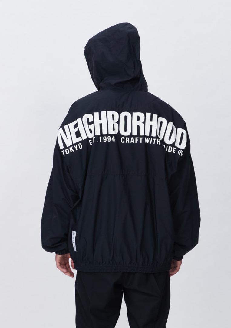 NEIGHBORHOOD 22AW ANORAK JK . 222TSNH-JKM02 NY Black Hooded Jacket