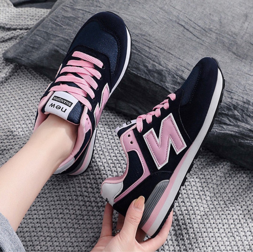 New Balance Dupe (Pink&Blue), Women's Fashion, Footwear, Sneakers on