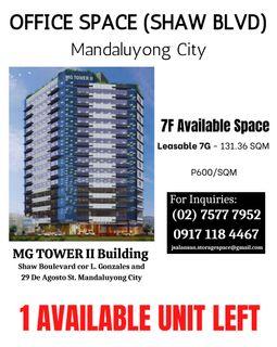 New Office Space for Lease MG Tower 2 Shaw Blvd Mandaluyong City