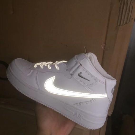 Nike air force cheap 1 high reflective silver