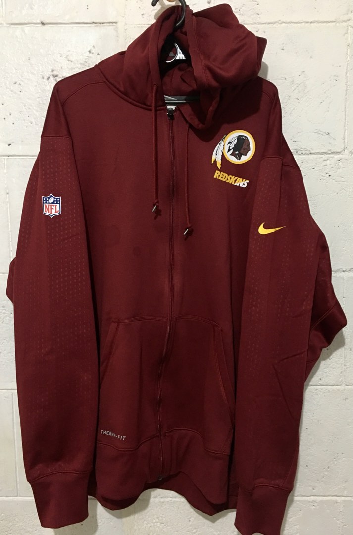 NFL Washington Redskins Team Issued Full Zip Hoodie Rain Coat 2XL by Nike –