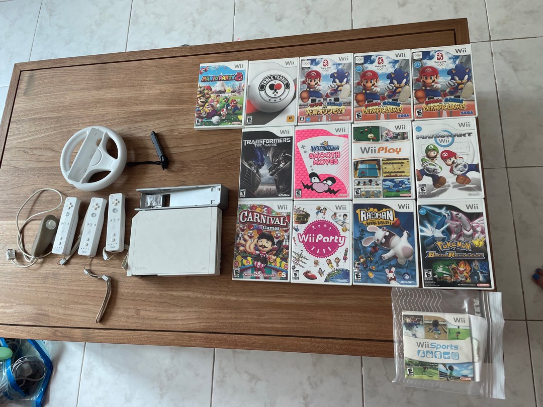 Nintendo Wii full set (Games included), Video Gaming, Video Game