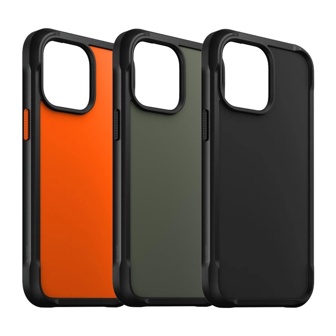 Nomad Rugged Case for iPhone 14 [ Pro Max / Pro ] Black / Ash Green