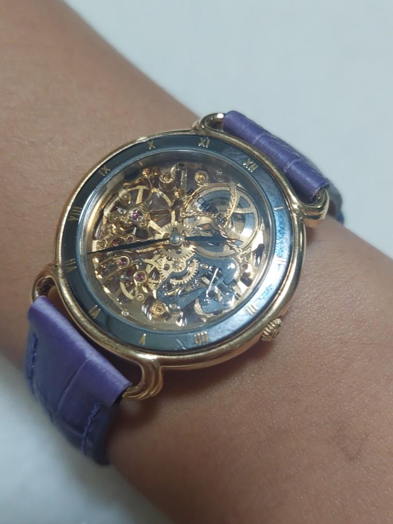 Bucherer skeleton watch shop