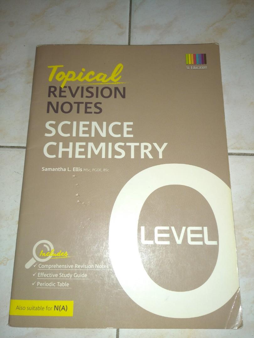 O Level Topical Revision Notes Science Chemistry, Hobbies & Toys, Books ...
