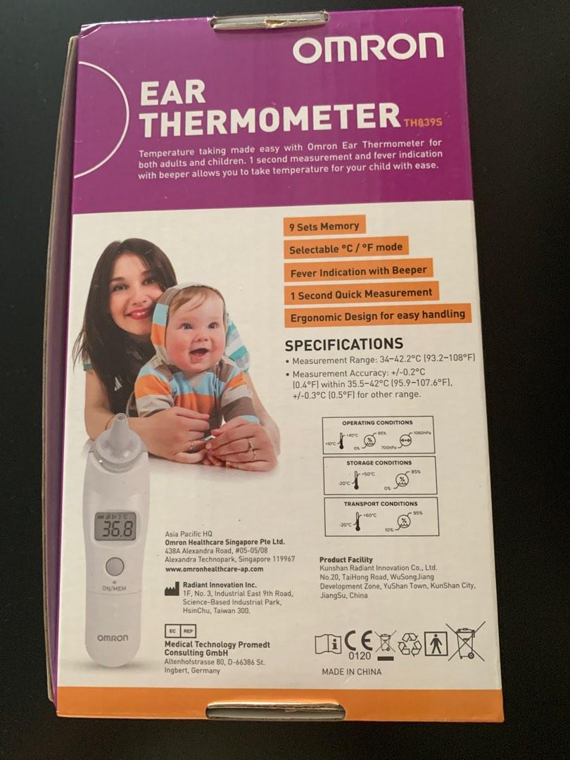 Omron ear thermometer, Health & Nutrition, Thermometers on Carousell